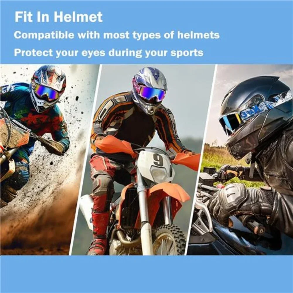 Motocross Goggles Anti Fog UV400 Off Road Dirt Bike ATV Helmet Riding